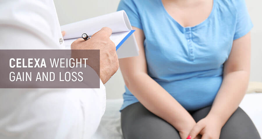 does celexa cause weight gain