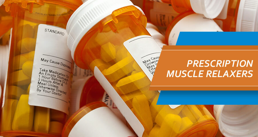 Bottles of Prescription Muscle Relaxers