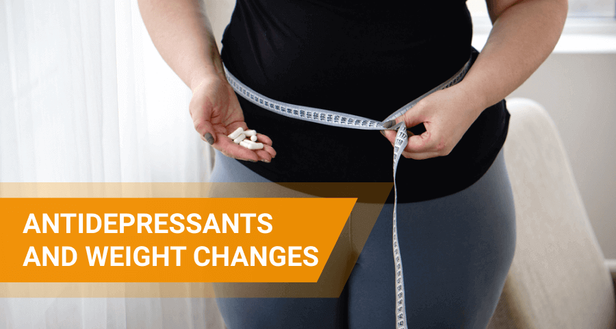 weight loss and gain after taking antidepressants