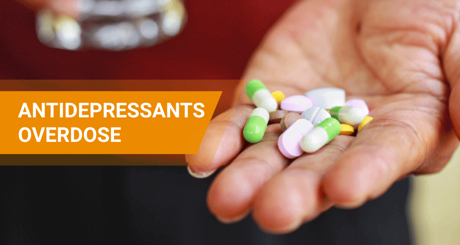 overdose on antidepressant drugs