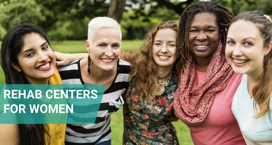 Group of Women in drug rehab facility