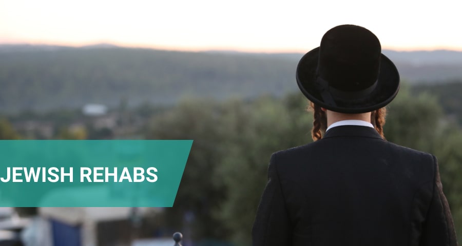 Jewish man meditates in Rehab
