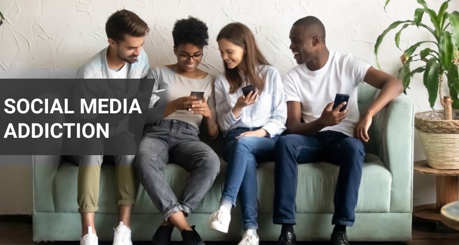 multiracial people using mobile devices
