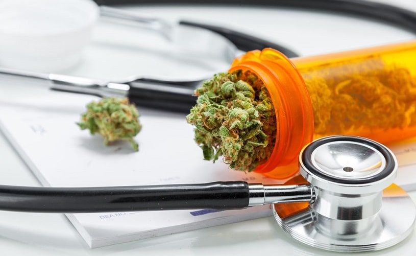 Medical marijuana at the doctor.