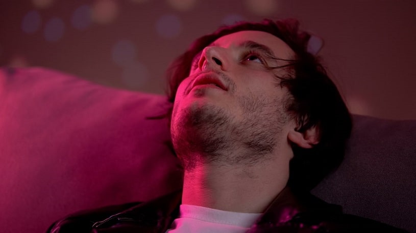 Man addicted to morphine.