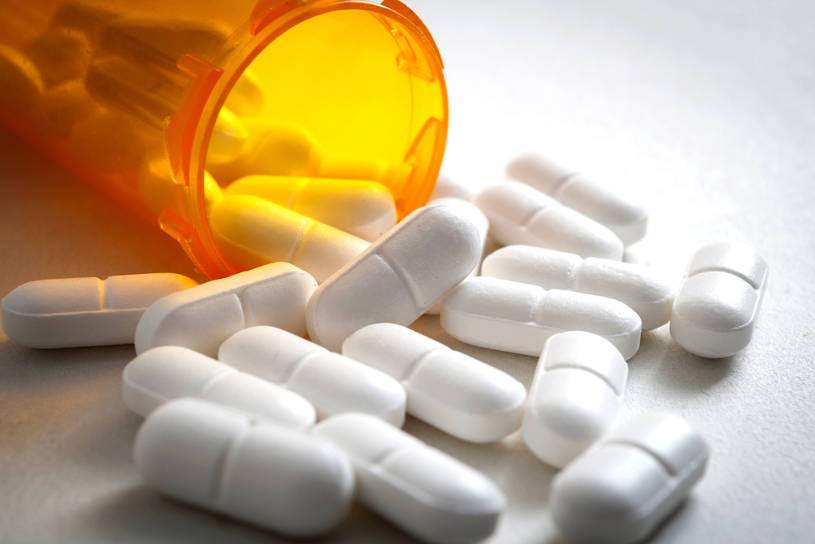 a bottle of Opana ER drugs.