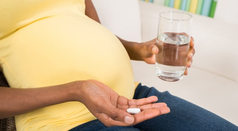 Pregnant woman taking valium.