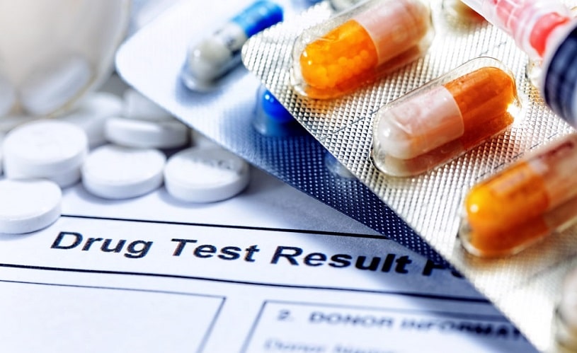 Tramadol pills on drug test results.