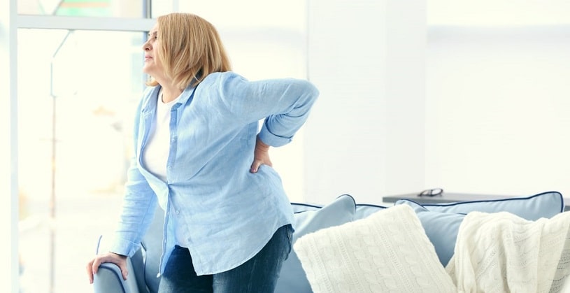 Woman suffering backage after stopping Meloxicam.
