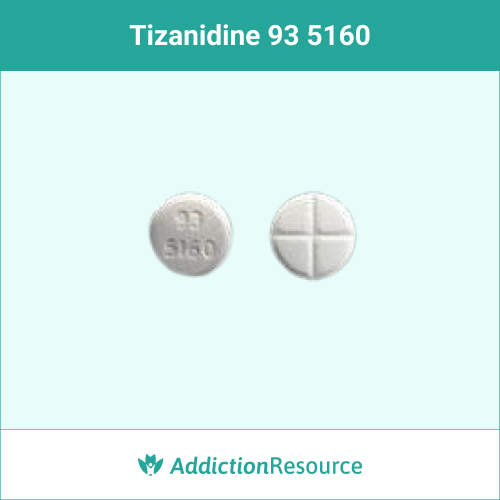 Tizanidine White 93 5160 tablet