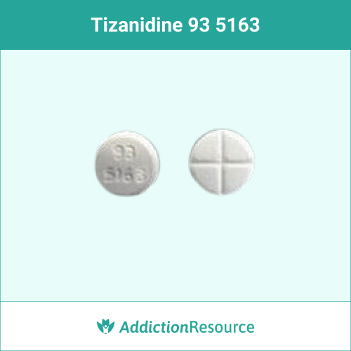 Tizanidine White 93 5163 tablet