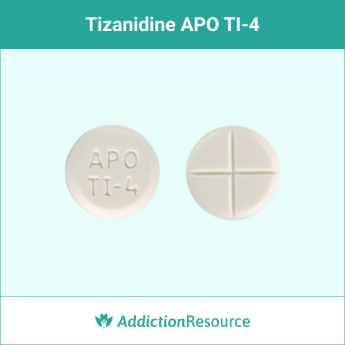 tizanidine White APO TI 4 pill