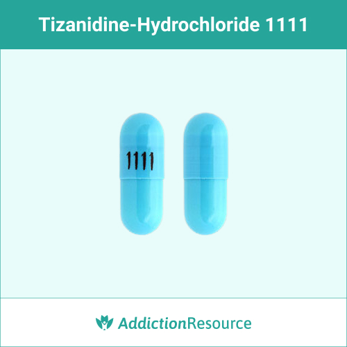 tizanidine-hydrochloride Blue 1111 capsule