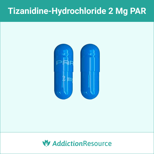 tizanidine-hydrochloride Blue 2 mg PAR capsule