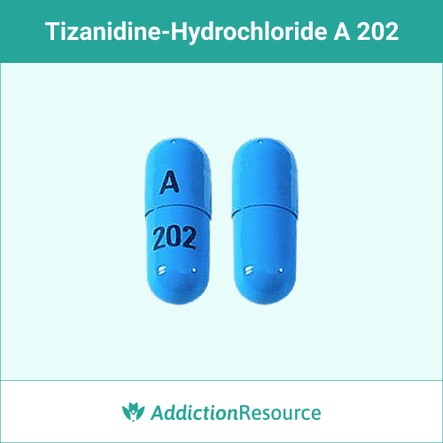 tizanidine-hydrochloride Blue A 202 capsule
