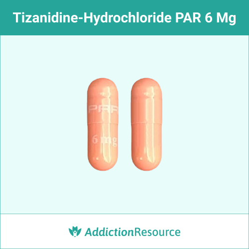 tizanidine-hydrochloride Pink PAR 6 mg capsule