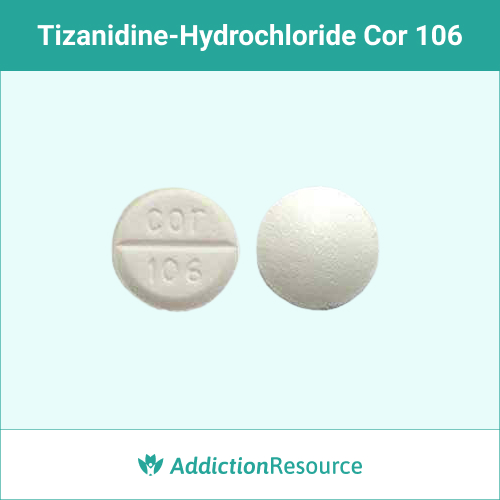 tizanidine-hydrochloride White Cor 106 pill