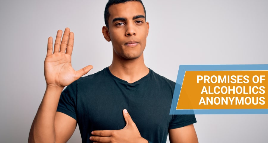 Man support the Promises of Alcoholics Anonymous.