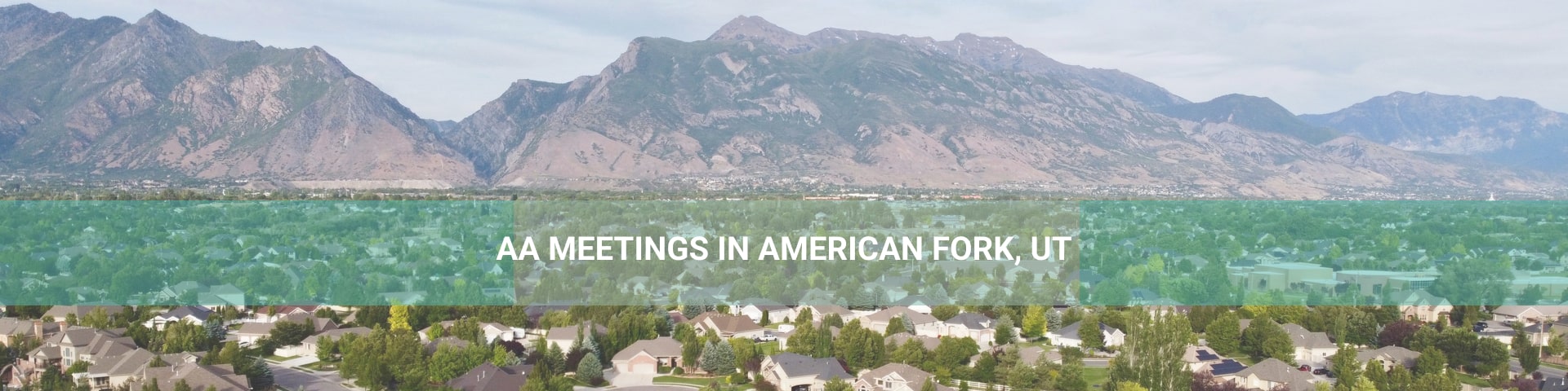 American Fork, Utah city panorama.