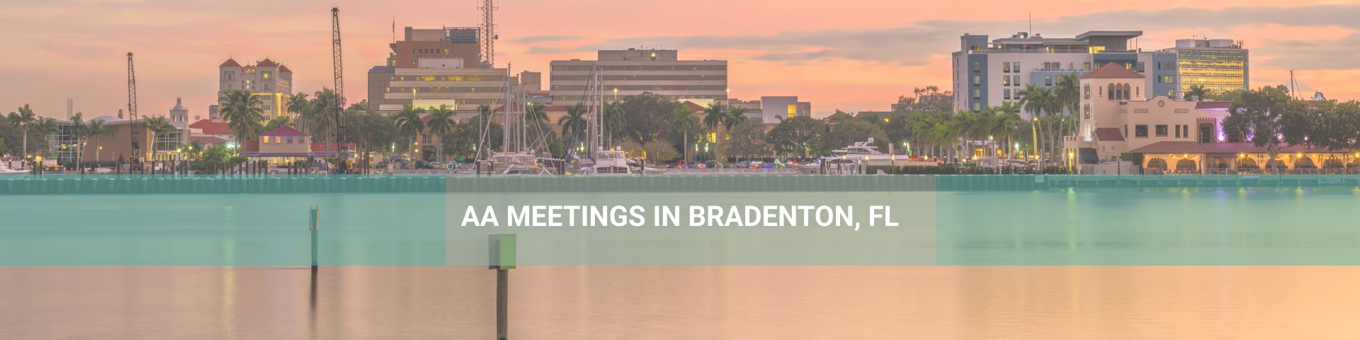 Bradenton, Florida coast panorama.