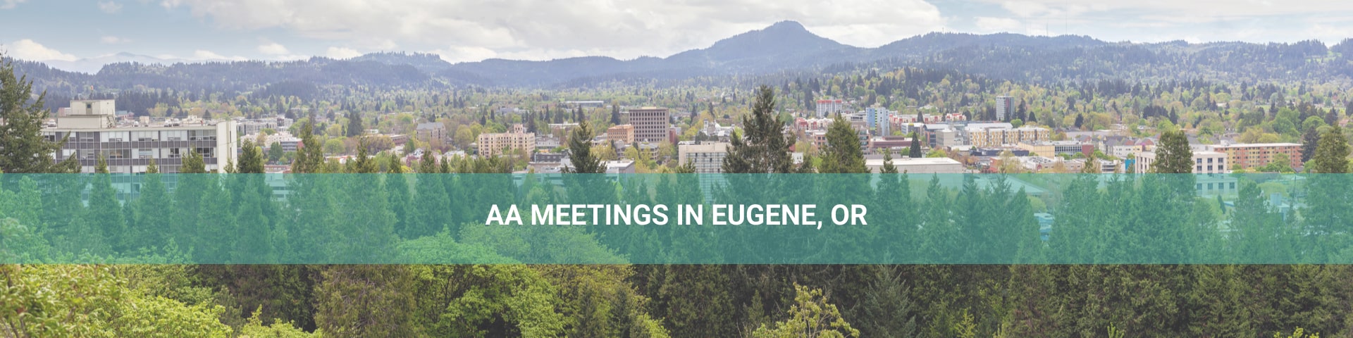 Eugene Oregon areal view.