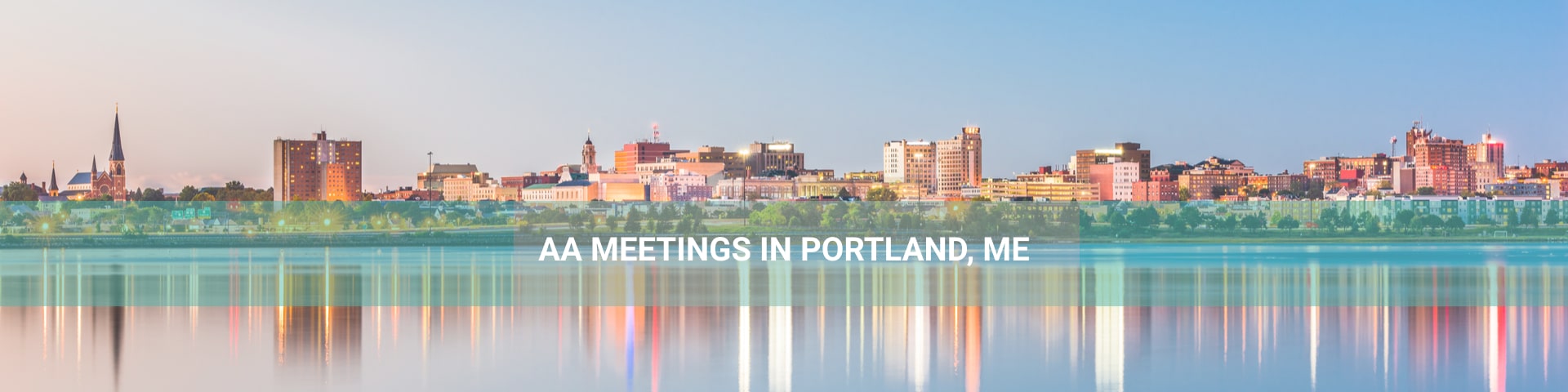 Portland, Maine city panorama.