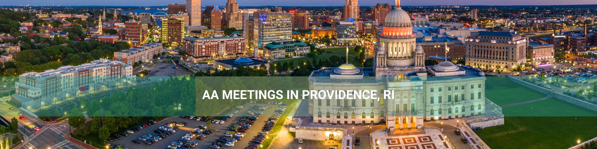 Providence, RI areal view.