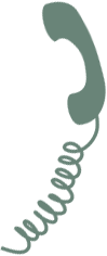 Phone icon with wire